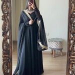 Elegant Fox Georgette Gown with Matching Dupatta | Super Hit Collection - Black