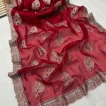 HATHI -2 Designer Saree - Red