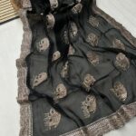 HATHI -2 Designer Saree - Black