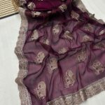 HATHI -2 Designer Saree - Purple