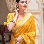 Elegant Banarasi Soft Silk Saree - Yellow